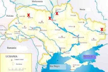 Regiones de Ucrania de las que proceden los niños