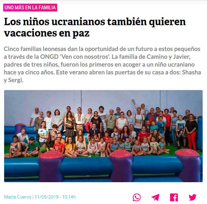 Artículo en ileón del 11 de mayo de 2019