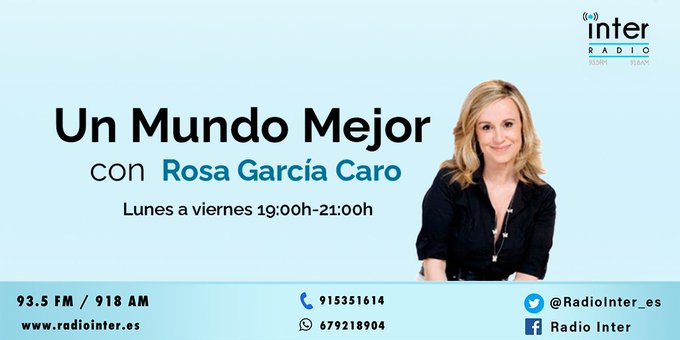 Rosa García Caro, presentadora de Un Mundo Mejor
